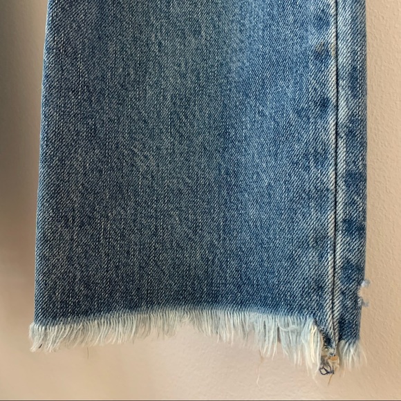 High Rise Vintage Straight Button Fly Ripped Jeans - Picture 12 of 14